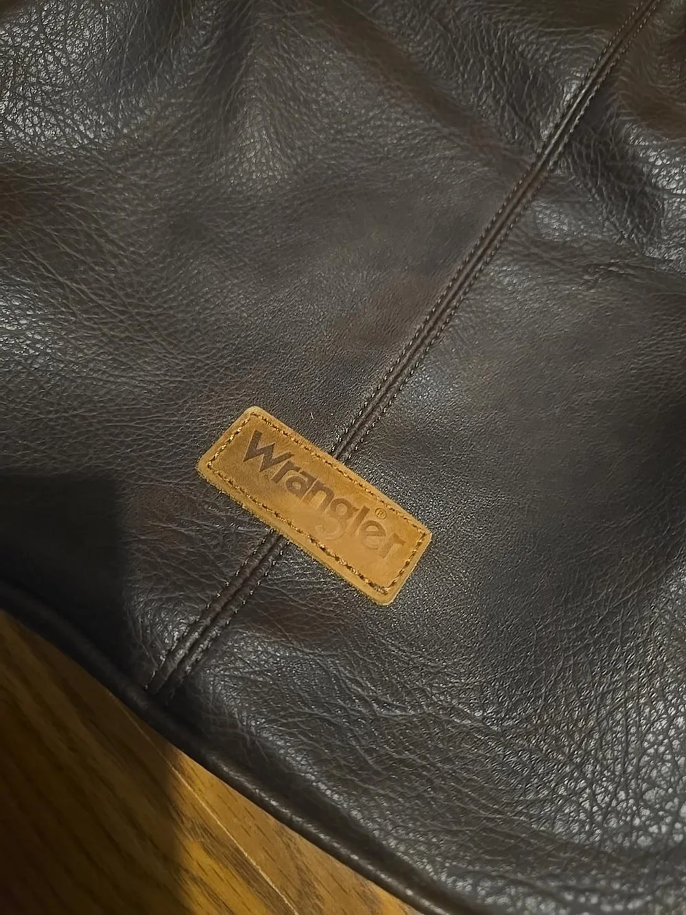 Wrangler Brown Leather Crossbody Bag